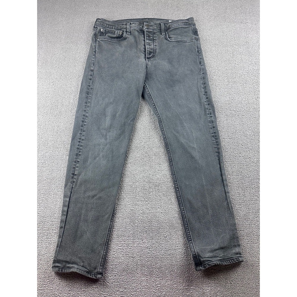rag & bone Jeans Men 34 Gray Fit 2 Slim Jean Stretch USA Made Normcore Urban